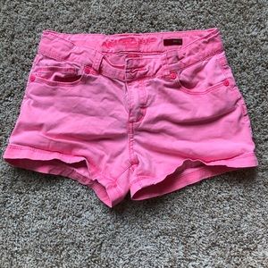 Hot pink shorts